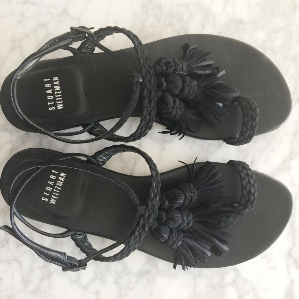 Stuart Weitzman Fringe Sandals